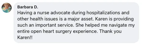 Real client review for Karen Sanders